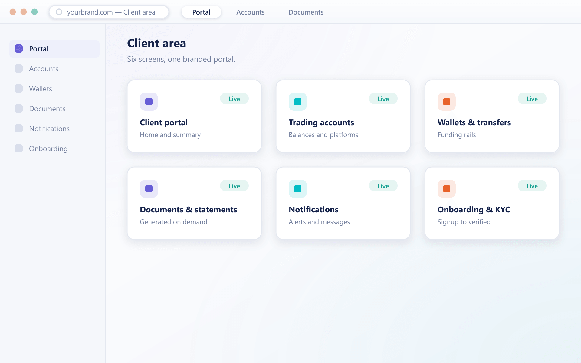 BrokerOS client area module grid
